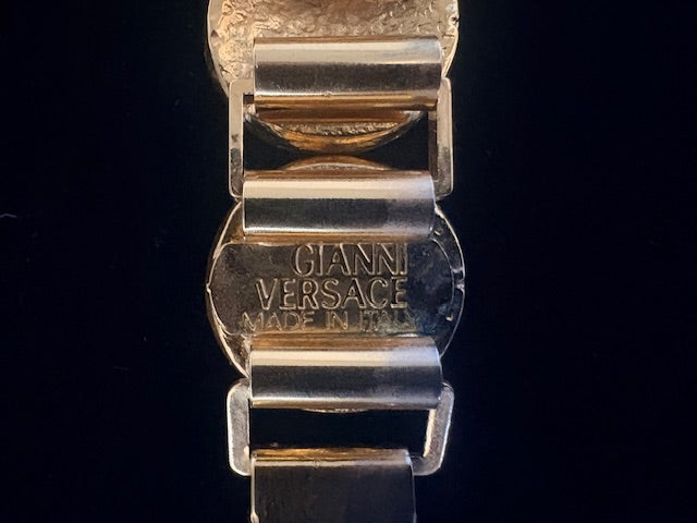 Gianni Versace Medusa Bracelet - Gold-Tone Link, 1990s