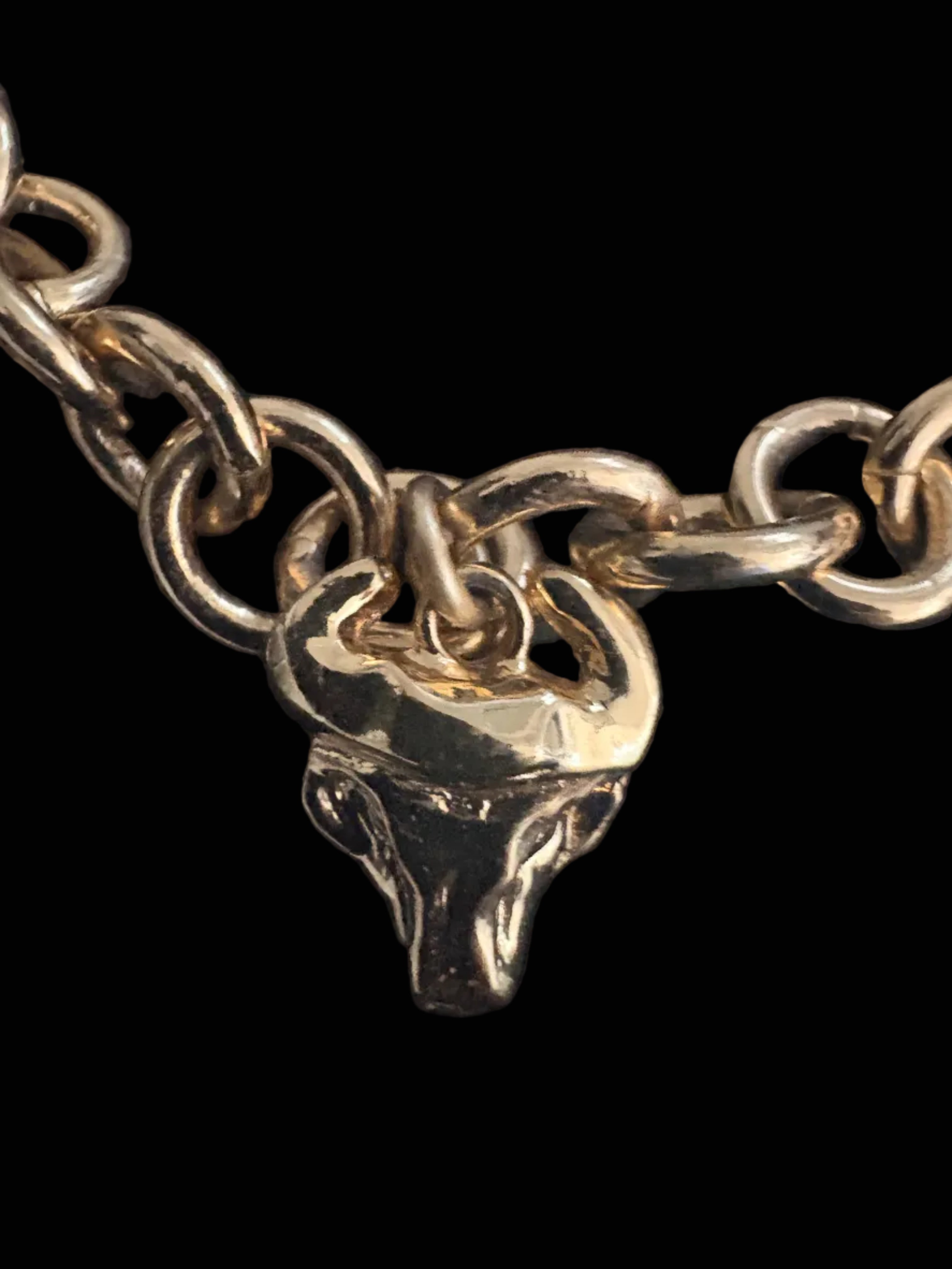 Christian Lacroix Charm Choker Necklace — Hearts, Crosses and Stars, Gold-Tone, 1990s